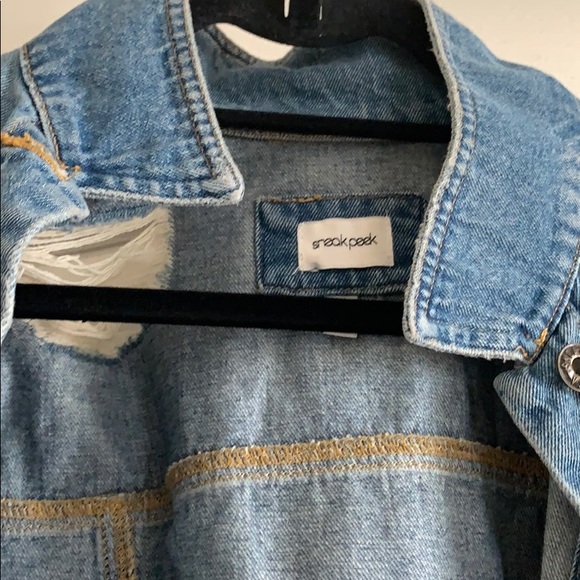 Distressed denim jacket - Picture 2 of 3